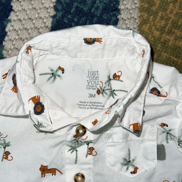 Baby boy safari top and bottom set - Picture 3 of 7